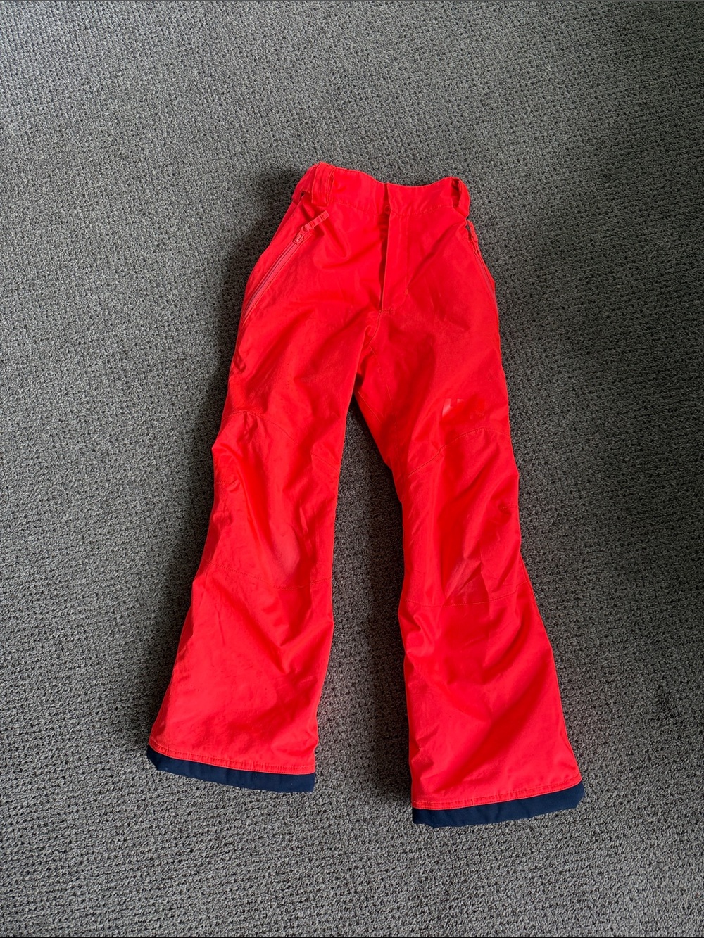 Helly Hansen Kids Red Snow Pants with Navy Trim